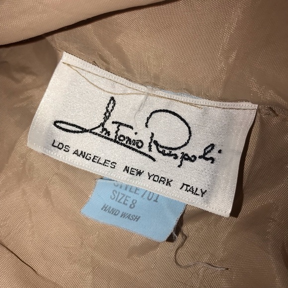 Antonio Ruspoli Jacket Metallic Shimmer Rouched Adjustable Sleeves Size 8 - Picture 8 of 9